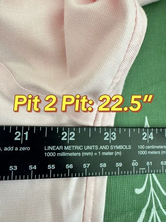 Eagle Shirtmakers Pink Dress Shirt 15.5 32/33 Non-Iron 100% Cotton Mens Medium - Picture 8 of 9